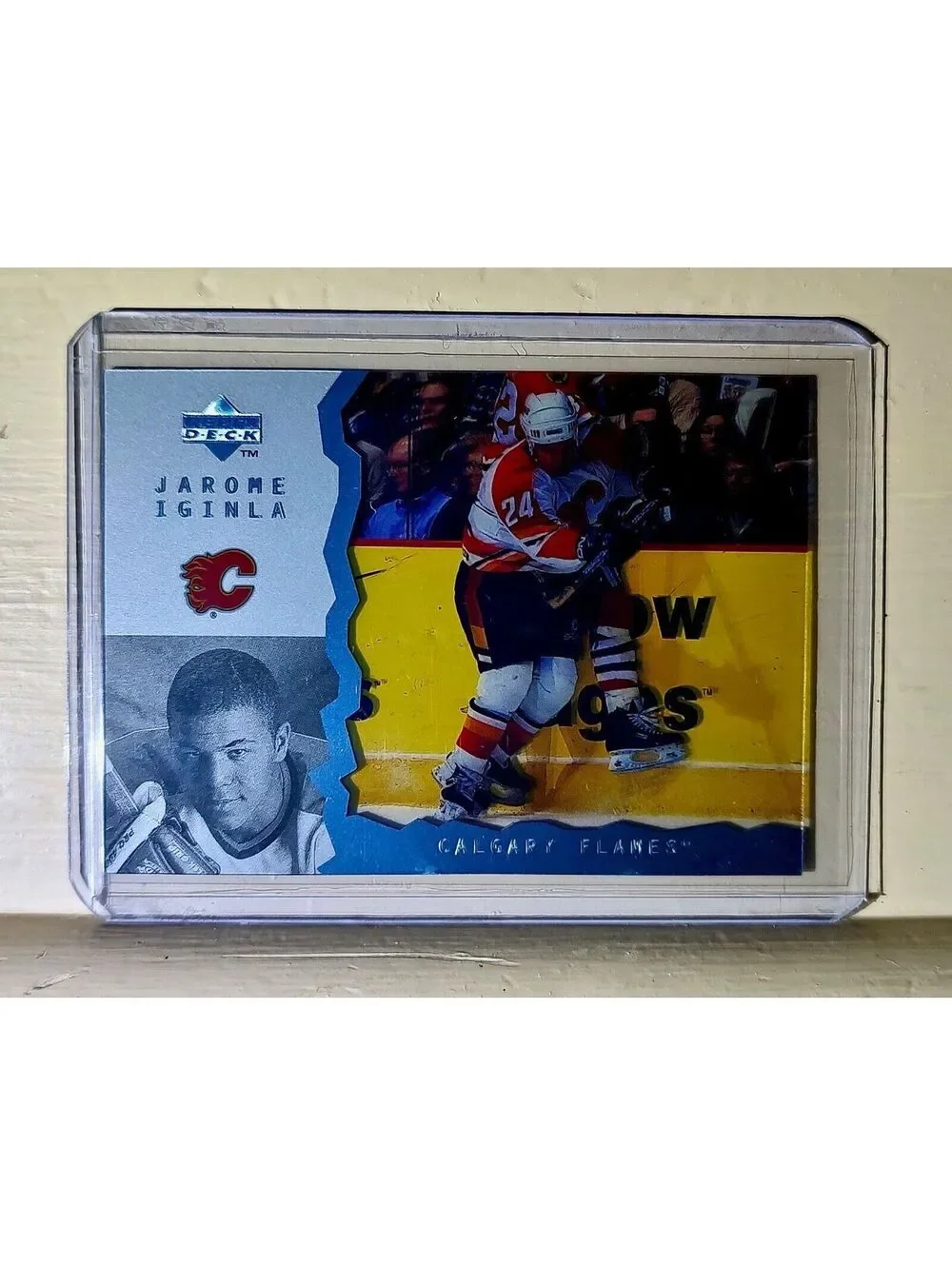 Jarome Iginla 1997 Upper Deck #78 Hologram Hockey Card Calgary Flames